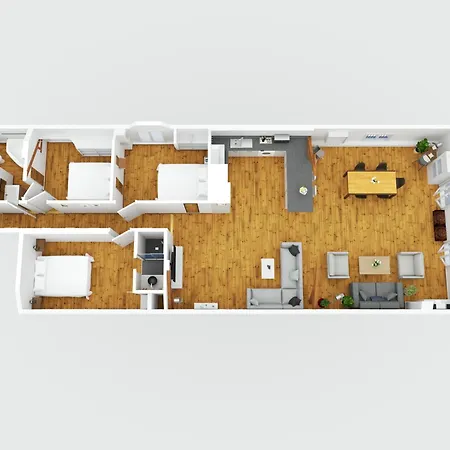 Loft Sleeps 10, Balcony & Garage